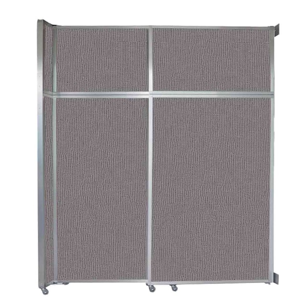 Operable Wall Sliding Room Divider 6'10" x 8'5-1/4" Slate Fabric